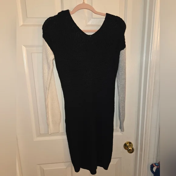 Fashion Nova Monochrome Knit Dress - Picture 3 of 3